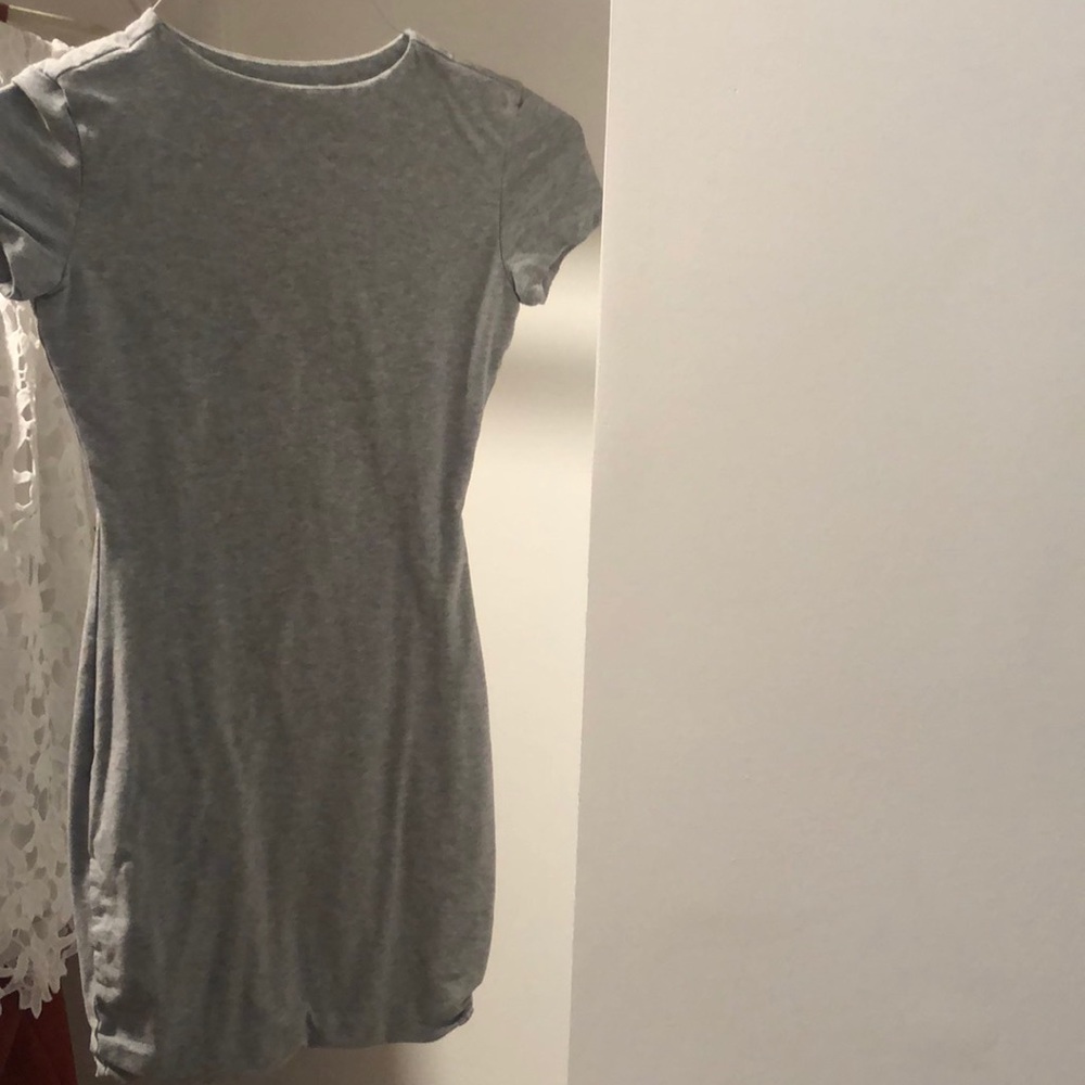 Grey bodycon mini dress